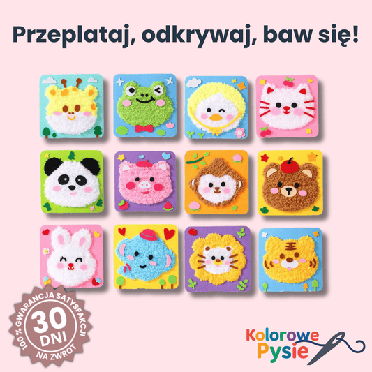 Przeplatanki Kolorowe Pysie