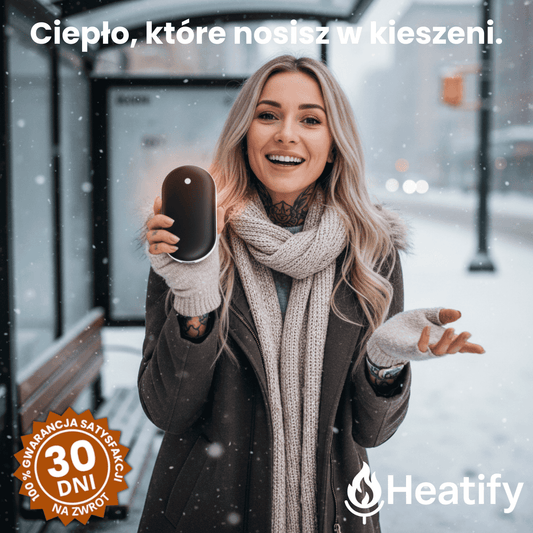 Heatify™ Kieszonkowy Ogrzewacz do Rąk / Powerbank